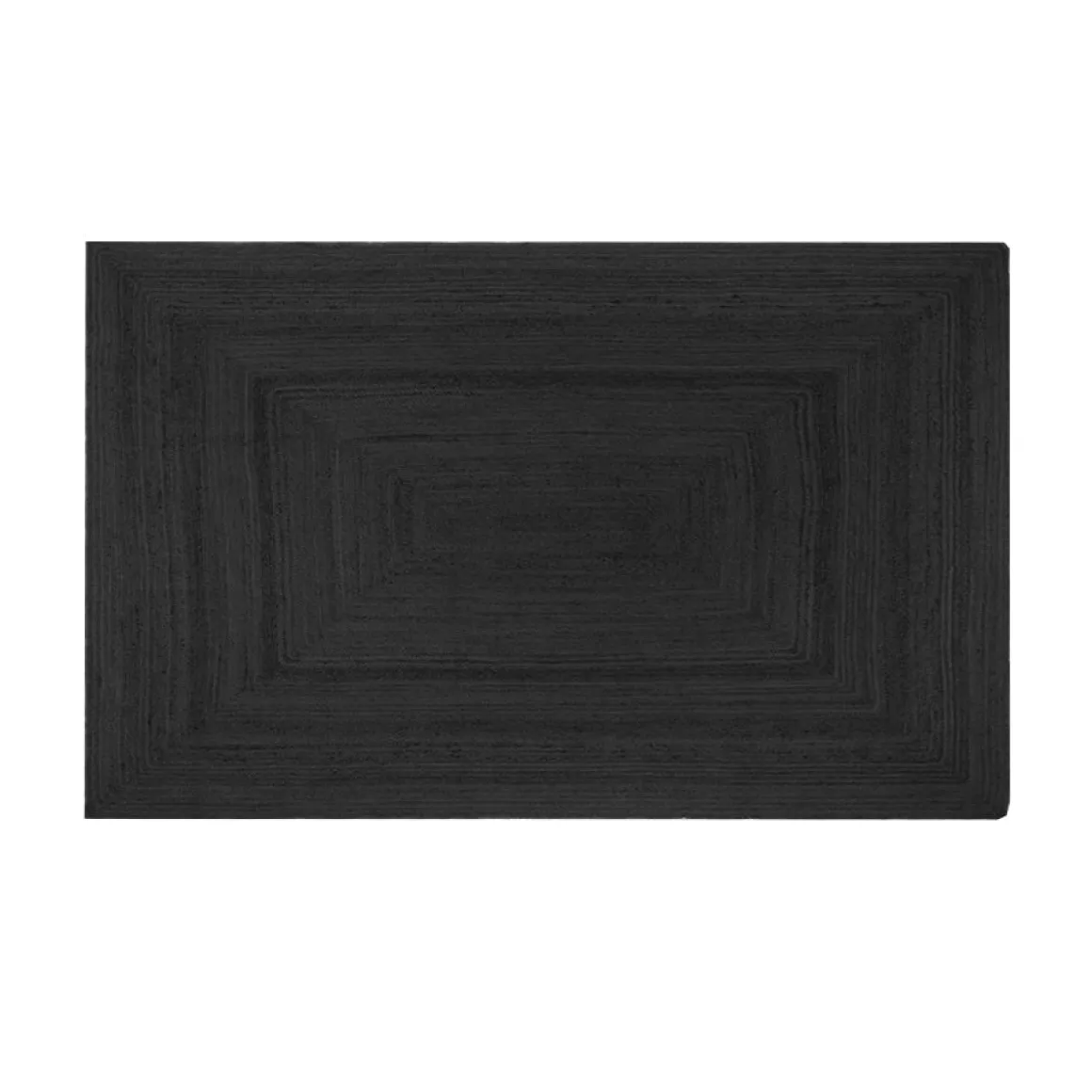 Alex tæppe - Sort jute 135x65