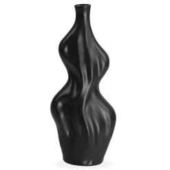 Alva keramik vase sort 25 cm