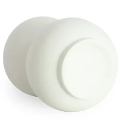 Becca bobleform keramik vase hvid 21 cm