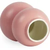 Becca bobleform keramik vase lyserød 21 cm
