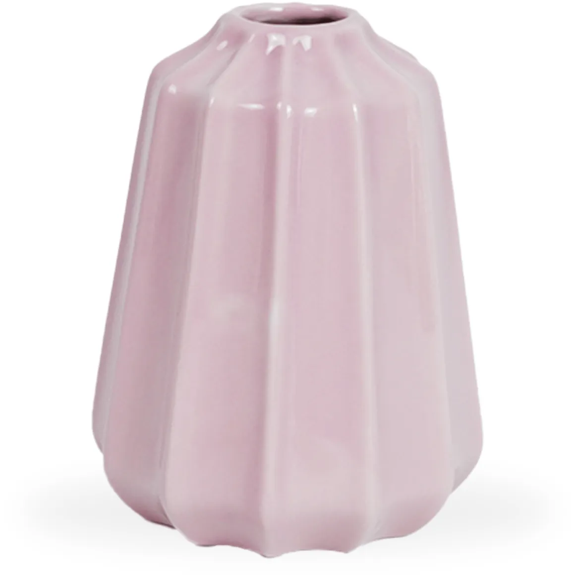 Caddi keramik vase lyserød 15 cm
