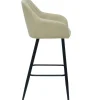 Carlo barstol - beige med armlæn 65 cm
