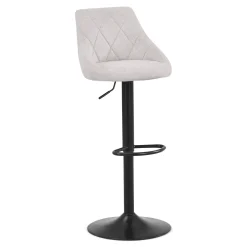 Cassie - beige justerbar barstol med drejefunktion 360 grader