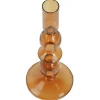 Cora glas lysestage amber 20 cm