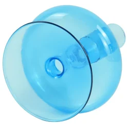 Elly glas lysestage blå 12 cm