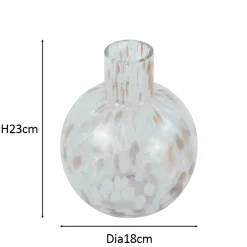 Fanny glasvase hvid 23 cm