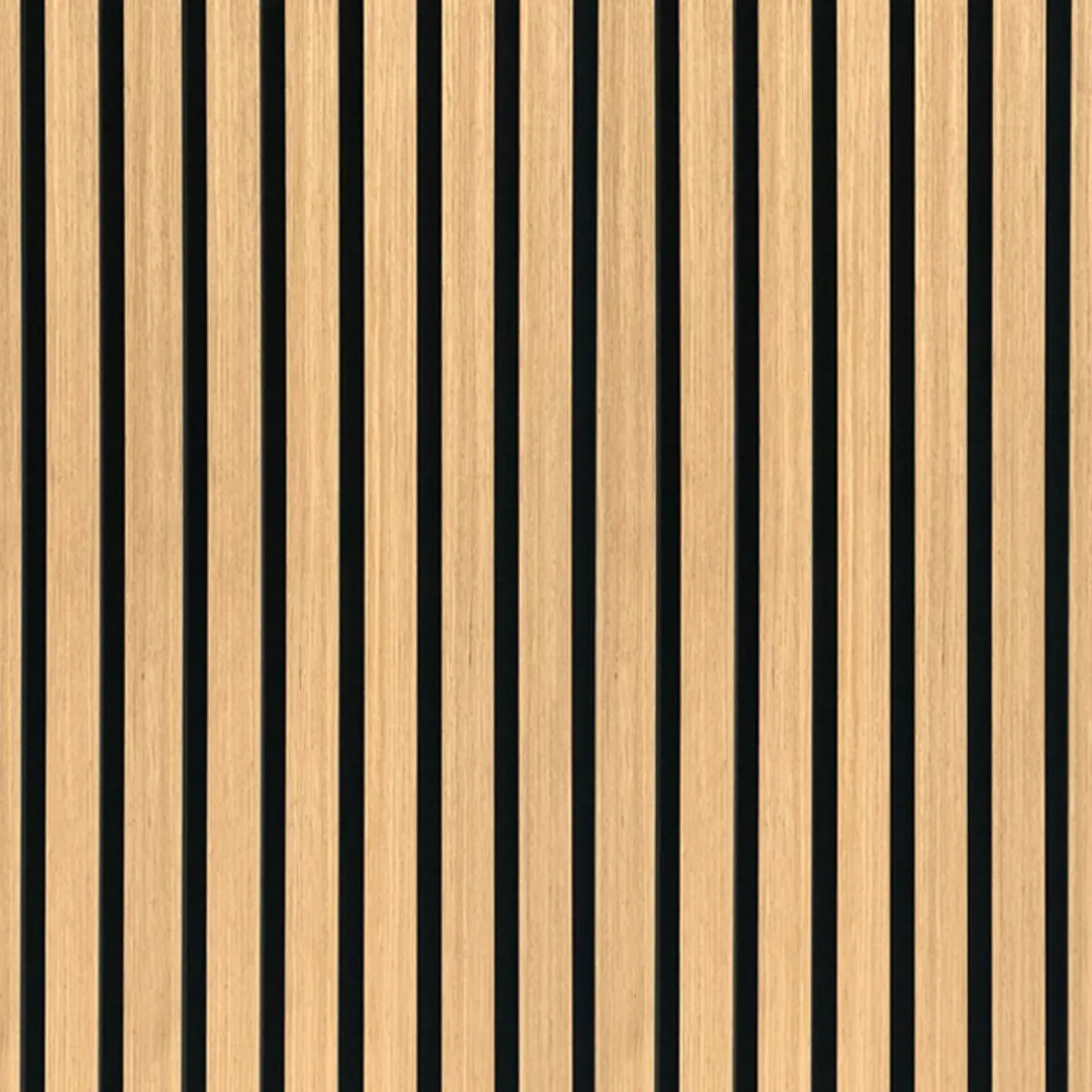 Fleksibel akustikpanel i egetræsfiner 2600x520x18 mm