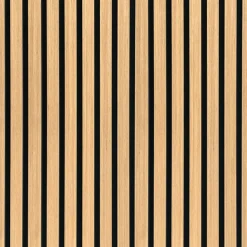 Fleksibel akustikpanel i egetræsfiner 1200x520x18 mm
