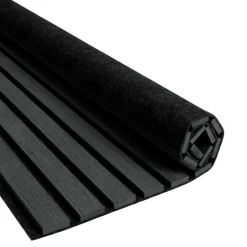 Fleksibel akustikpanel i sort egetræsfiner 2400x520x18 mm
