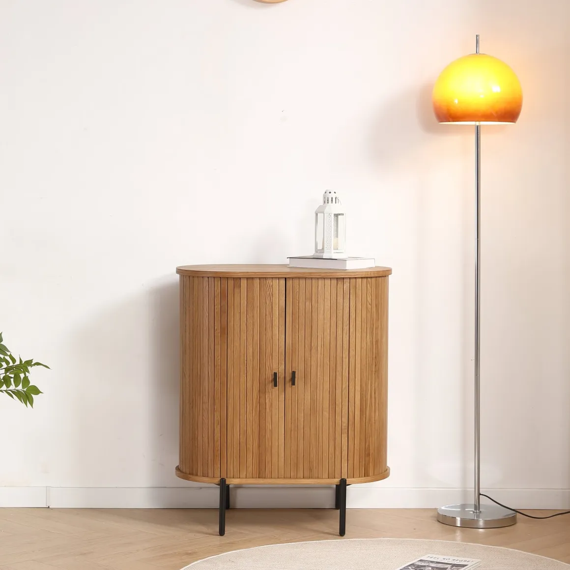 Florence jalousi skab med lameller i eg 70x40x85 cm