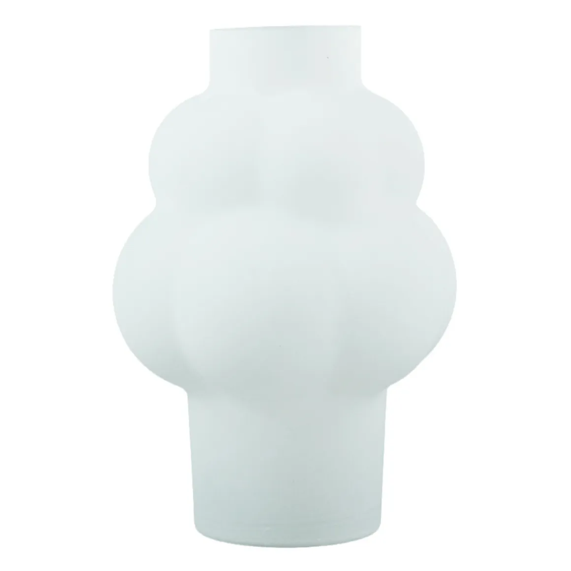 Foxy glas vase hvid 21 cm