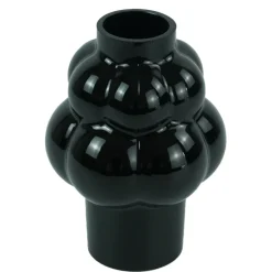 Foxy glas vase sort 21 cm