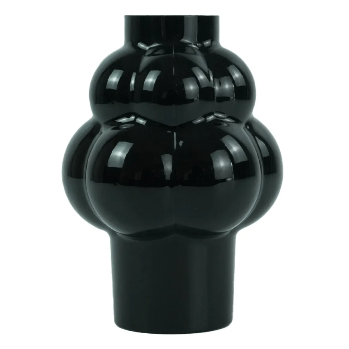 Foxy glas vase sort 21 cm