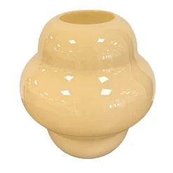 Gina glasvase gul 20 cm
