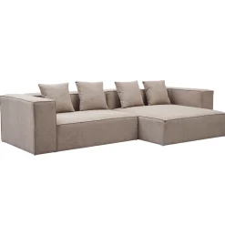 Hailey - Højrevendt chaiselong modulsofa i sand med 2 moduler L: 294 X D: 148 X H: 65 cm