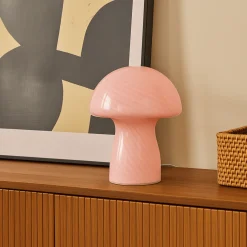Ida Mushroom LED lampe lyserød 24 cm