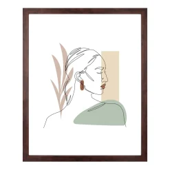Lea billedramme 40x50 cm røget træ