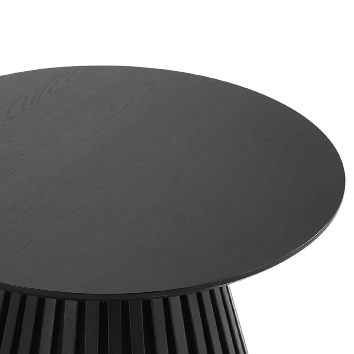 Lewis lamel sofabord sort Ø70 cm