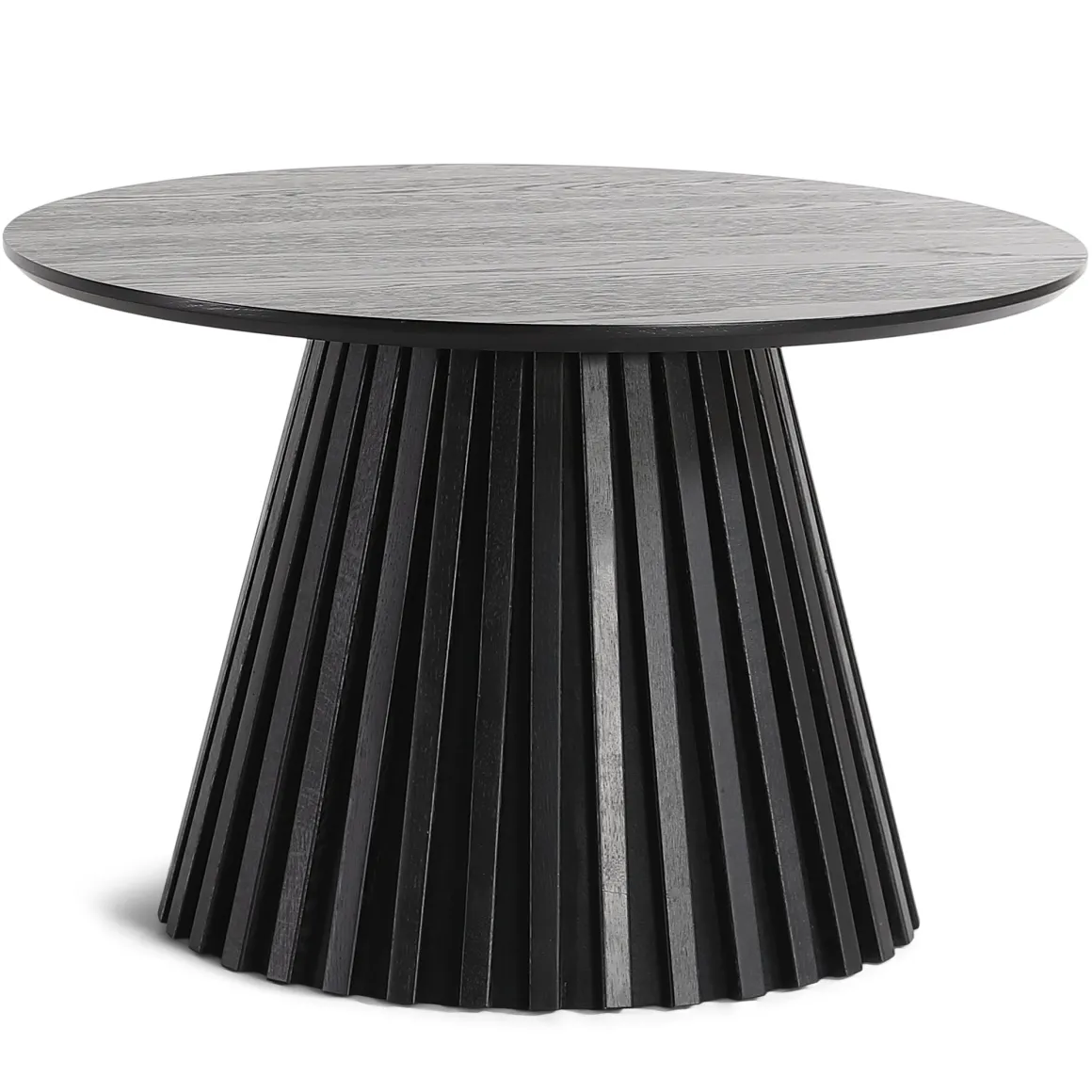 Lewis lamel sofabord sort Ø70 cm