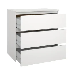 Maise kommode H:70 x B:70 x D:41 cm med 3 skuffer i hvid