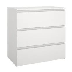 Maise kommode H:70 x B:70 x D:41 cm med 3 skuffer i hvid