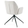Minna Spisebordsstol - beige tekstil med drejefunktion 360 grader