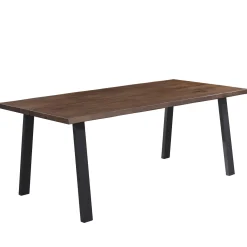 Molly plankebord - 240x95 cm - i smoked eg med A-ben - (Forberedt til tillægsplader)