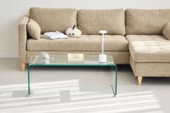 Nicole glas sofabord 95x45x35 cm