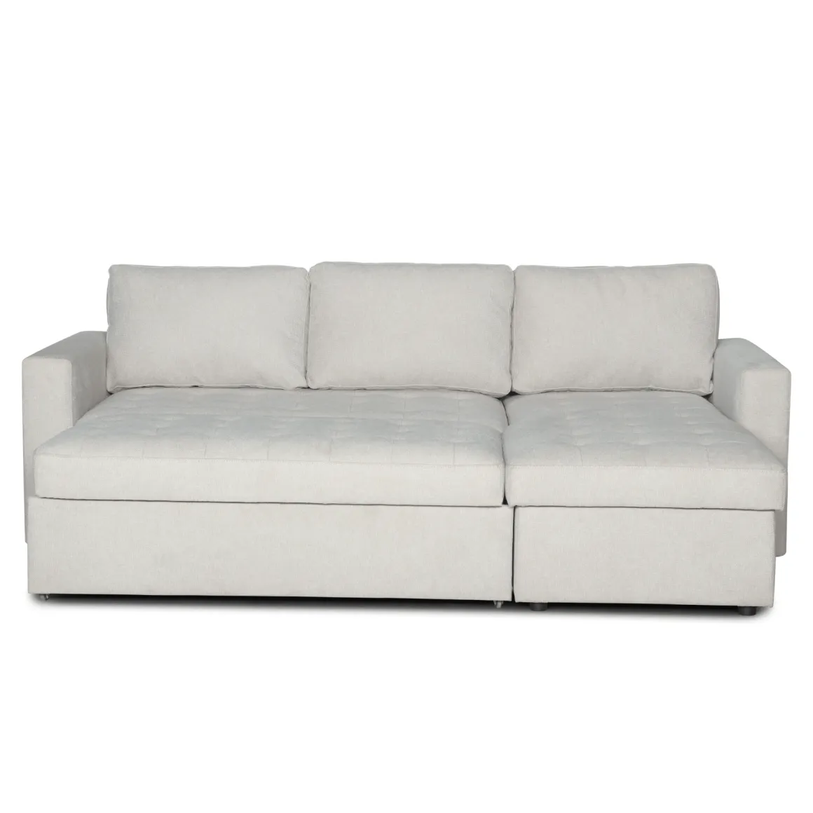Sinus beige sovesofa med vendbar chaiselong og opbevaring