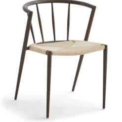 Spisebordssæt - Lewis lamel spisebord Ø120 cm med udtræk i røget egefiner + 6 x Bella spisebordsstole i røget eg